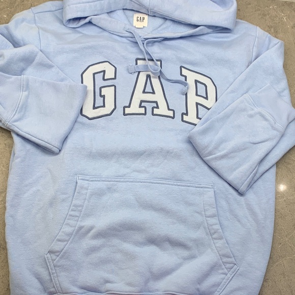 GAP Tops - GAP Light Blue Fleece Hoodie